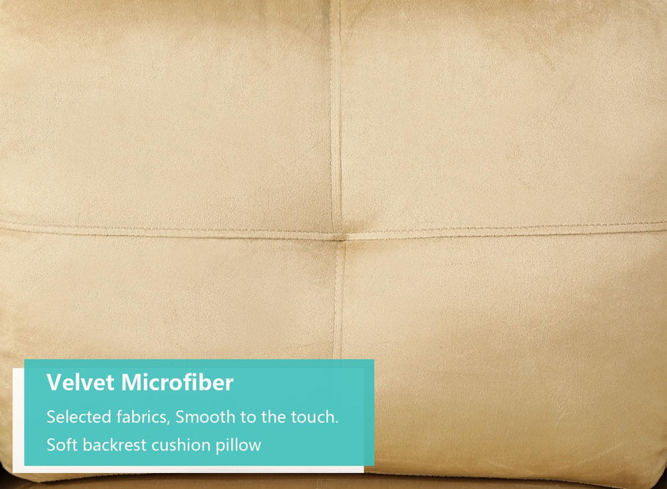 Beige Sectional Couch for Living Room Set, 105 Inch Sectional Sofa L Shaped Couch with Storage Ottoman/Microfiber Fabric/Facing Right Chaise