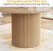 47" round Dining Table for 4, Farmhouse Kitchen Table with Metal Base, Modern Small Dinner Table for Dining Room,Kitchen (Chairs Not Included)