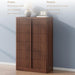 Fluted Dresser for Bedroom, 48" Tall 6 Drawer Dressers, Modern Chest of Drawers with Solid Wood Handle, Curved Profile Design, Wood Dresser Storage Organizer, Living Room, Hallway, Walnut