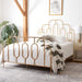 Home Paloma Retro Gold Bed, Queen
