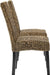 Edgewater Handwoven Natural Fiber Rattan Dining Chairs Set of 2, Seagrass