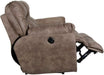 Thompson Power Reclining Sofa in Brown Polyester Fabric