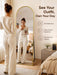 Full Length Mirror, 64" X 21" Arched Full Body Mirror Large Standing Floor Mirrors, Mirrors for Bedroom, Bathroom, Living Room Standing or Wall Leaning, Gold