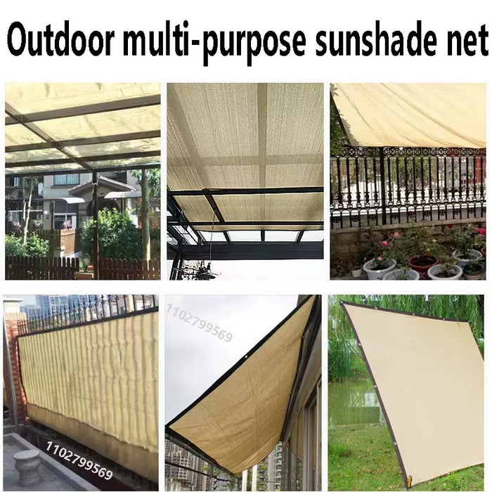 Outdoor Garden Sunshade Net, Camping Sunshade Net, UV Protection HDPE Sunscreen Net, Sunshade Umbrella, Plant Shading Net