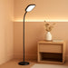 Litespan Slim LED Floor Reading Lamp - Tall with Adjustable Gooseneck, Dimmable for Living Rooms, Offices & Bedrooms - Black