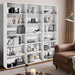 71" Tall 6-Tier Bookshelf, Large Open Display Bookcase with Ample Storage, Floor Standing Book Shelf for Living Room, Home Office, Bed Room, White