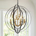 Black And Gold Chandelier Farmhouse Pendant Lighting