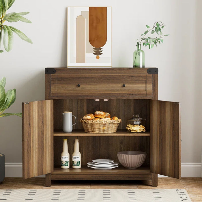 33" Tall 2 - Door Accent Cabinet with 1 Drawer