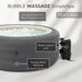 Intex Simplespa Bubble Massage 4 Person Inflatable Hot Tub with Insulated Cover