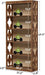 Tall Five Tier Engineered Wood Bookshelf Freestanding