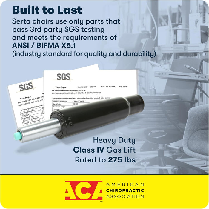 Hannah Executive Home Office Desk Chair, Ergonomic Mid-Back with Lumbar Support, Firm Seat Cushion, Layered Body Pillows, Padded Armrests, Swivel Base, Easy Assembly, Microfiber/Beige