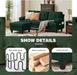 EightySixInch Green Sectional Sofa Living Room Set