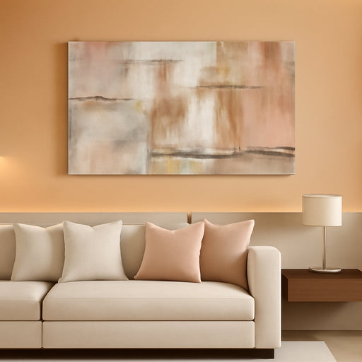 Canvas Art Gold Wall Decor for Girl Pink Pictures for Living Room Wall Decoration Abstract Wall Art White Modern Painting Pictures 20"X40"