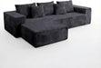 109-Inch L-Shaped Cloud Couch Modular Sectional Sofa