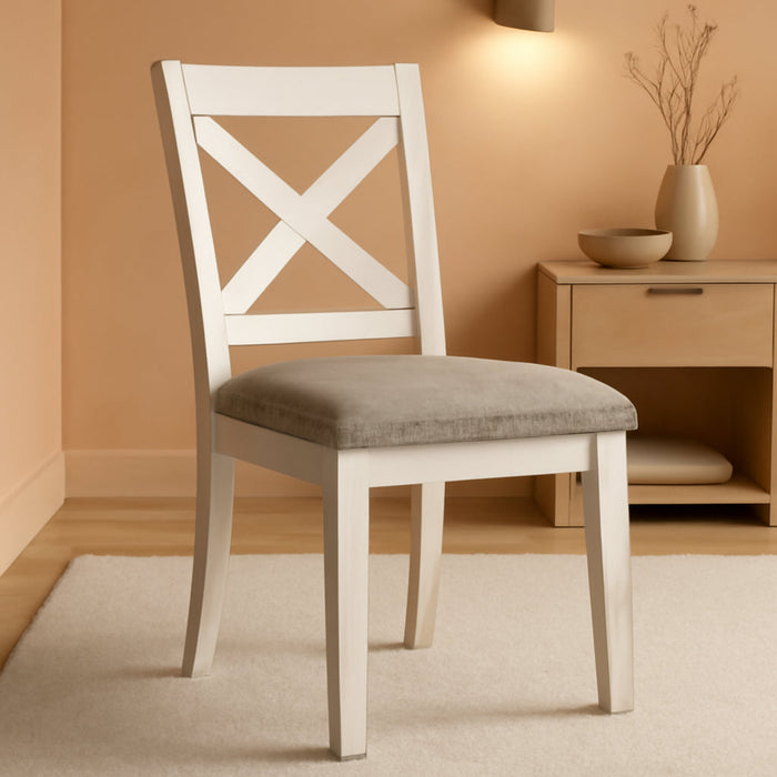 Robbinsdale Counter Height Bar Stool, 20" W X 23" D X 42" H, White