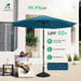 9FT Outdoor Patio Umbrella, Market Umbrella, Lake Blue