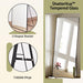 Full Length Mirror, 71"X26" Standing Hanging or Leaning against Wall Floor Mirrors Body Dressing Wall-Mounted for Living Room, Bedroom with Aluminum Alloy Thin Frame, Black