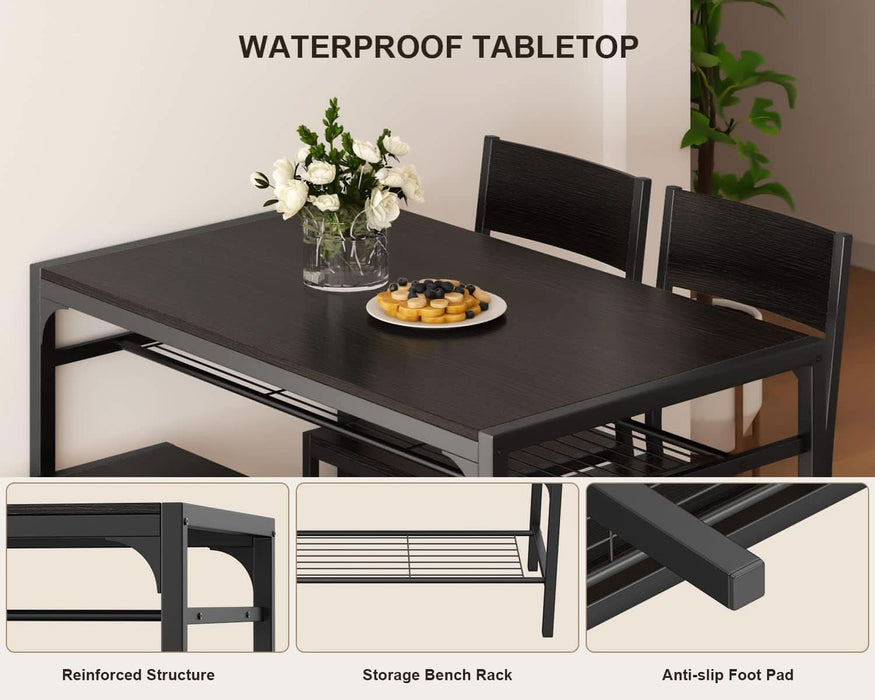 4-Piece Dining Table Set for 4, Kitchen Table