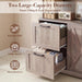 LightBrown Executive Bookshelf Printer Stand With Outlet