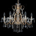 Saint Mossi 6 Light Crystal Chandelier Light Fixture Modern Chandelier Crystal Lighting, French Gold Crystal Raindrop Chandelier for Dining Room,Bedroom,Living Room, H23 X D24