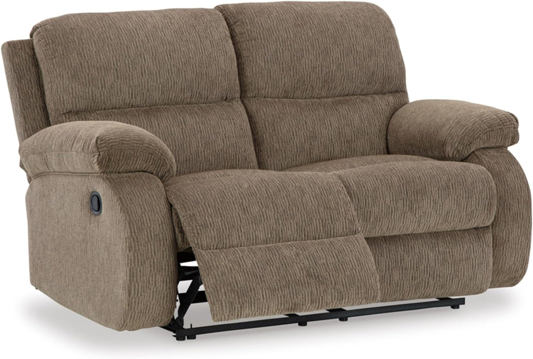 Manual Recliner Loveseat - Light Brown