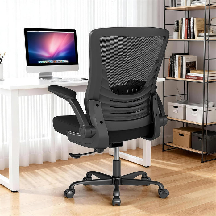 Ergonomic Office Chair, Comfy Mesh Desk Chair with Flip-Up Armrests