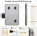 30X40 Inch Black Bathroom Mirror Metal Framed, HD Tempered Glass