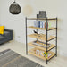 5-Tier Modern Wood Grain Bookshelf – Freestanding Bookcase and Storage Organizer for Home Office, Bedroom, and Living Room Shelving Unit