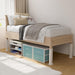 Stackable Storage Drawers Closet Organizers and Storage Fabric Blue 2 Drawer Dresser for Bedroom 2 Packs Modern