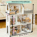 Handcrafted White Dollhouse with Swing and Balcony - Personalizable Playhouse for Endless Imagination