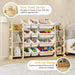Extra Large Toy Storage Organizer, Dual Bookshelves, 12 Bins