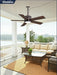 42" Outdoor Ceiling Fan with Light and Remote, IP65 Waterproof, Plug-In Design with 10FT Cord, 6-Speeds, 3CCT, Hook Hanging Fan for Gazebo Patio Porch Garage Canopy(Oil Bronze)