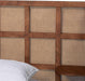 Cascadia Mid-Century Modern Walnut Brown Wood King Size Wingback Platform Bed