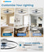 Bladeless Low Profile Ceiling Fan Featuring Dimmable Lighting