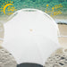 6.5FT Boho Patio Umberlla with Fringe,Upf50+ Outdoor Umbrella with Fiberglass Ribs and Push Button Tilt,Tassels Umbrella for Beach,Terrace,Picnic