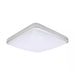 14 In. Brushed Nickel Dimmable LED Square Flush Mount Ceiling Light 4000K