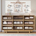 Oak Dresser for Bedroom, 59In Modern 9 Drawer Chest of Drawers