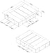 Avilla Full Storage Bed with Baskets, Double, Winter Oak and Rattan