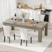 71" Farmhouse Dining Table for 6-8 People, Rectangular Kitchen Table
