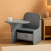 Mysize Chair Desk with Storage Bin, Grey