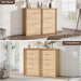 Natural 6 Drawer Dresser for Bedroom, 47.4" Tall Chest of Drawers