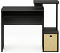 Econ Multipurpose Home Office Computer Writing Desk, Black/Brown