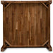 36x36 SquareEdge Solid Antique Walnut Dining Table