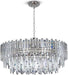 Crystal Chandelier Lighting 31'' for Dining Rooms Bedroom Foyer Entryway Ceiling Hanging Pendant Chandelier Light Fixture Lamp