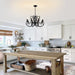 Matte Black 26Inch 8 Light FrenchCountry Chandelier