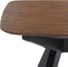 SAFAVIEH Couture Collection - Divya Walnut & Black Rectangle Wood Dining Table, Modern Two-Tone Design, Seats up to 6 (SFV6711A)