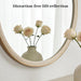 round Mirror 28 Inch,Linen-Texture Circle Wall Mirror for Bathroom, Bedroom, Entryway, Living Room
