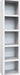 White 91-In Tall Wooden Bookcase Shelf