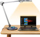 Desk Lamp,Led Architect Desk Lamp,Desk Lamps for Home Office,Table Lamp with Wireless Charger & Adjustable Swing Arm,Touch Control, 3 Lighting Mode,5 Brightness,Eye-Caring Office Lamp