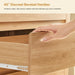 63" Dresser for Bedroom with 9 Drawers, Modern Dressers & Chests of Drawers with Metal Handles, Wooden Dresser TV Stand, Bedroom Dressers, for Bedroom, Hallway, Natural